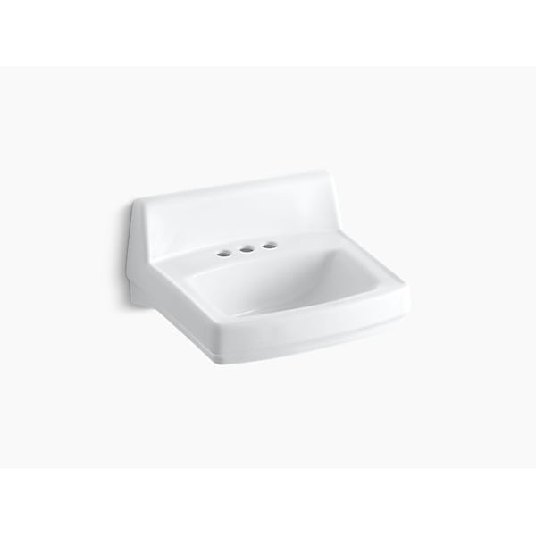 20-3/4X18-1/4 Wall-Mount/Concealed Arm Carrier Bathroom Sink, No Ovrflw
